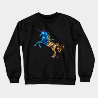 Flaming Unicorn Crewneck Sweatshirt
